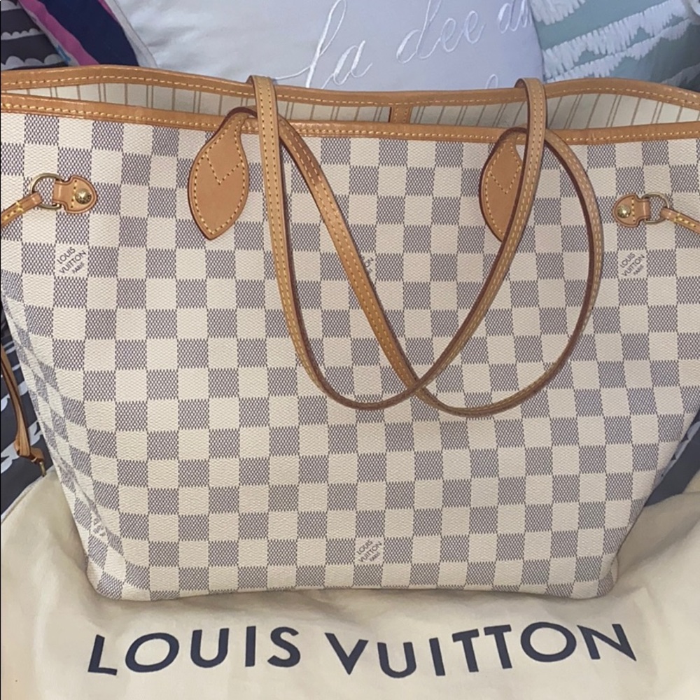 Louis Vuitton damier azur Neverfull  MM LAST CALL